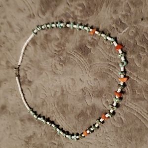Vintage Turquoise and red coral necklace
